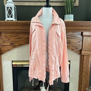 Maurices Linen Blend Salmon‎ Jacket Sz. 3X (Maurice’s 3)